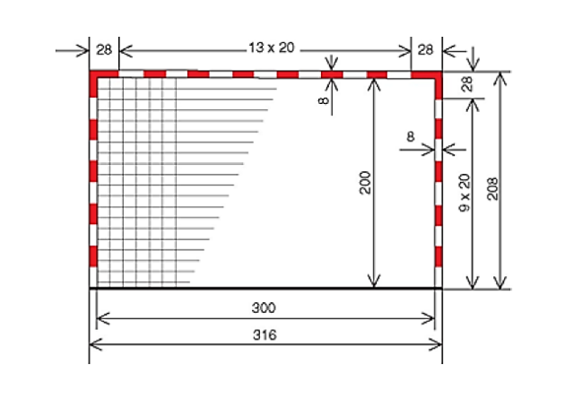 afmetingen handbaldoel