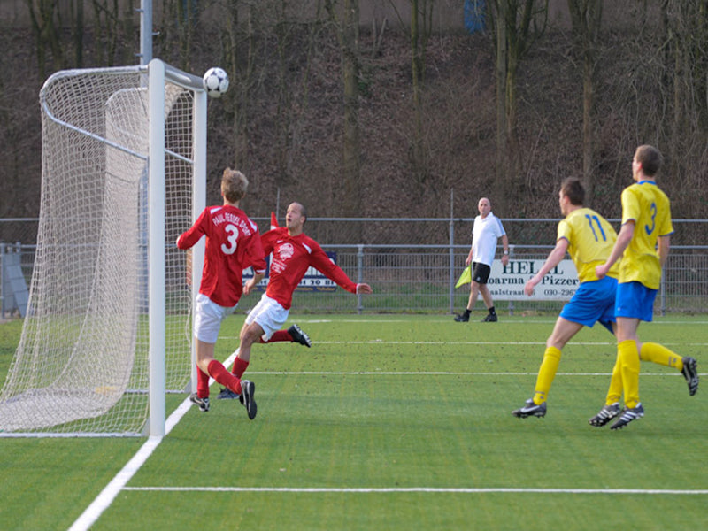 p-doel met wit doelnet