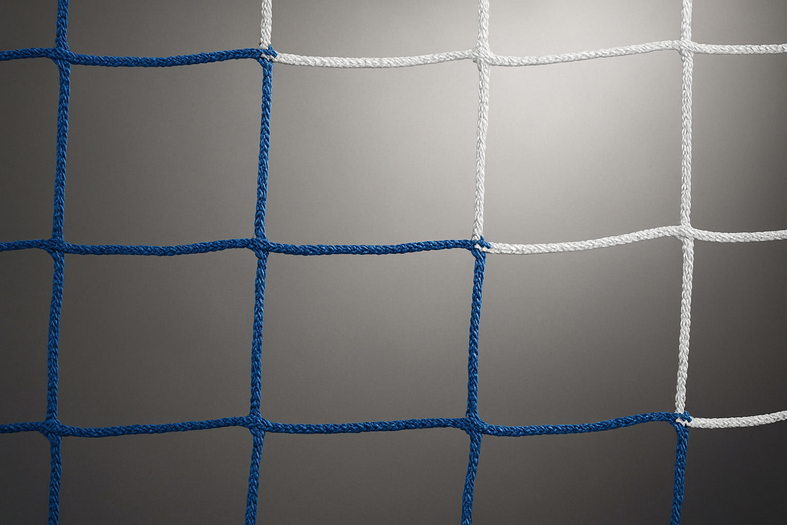 Blauw wit net met maas 120mm