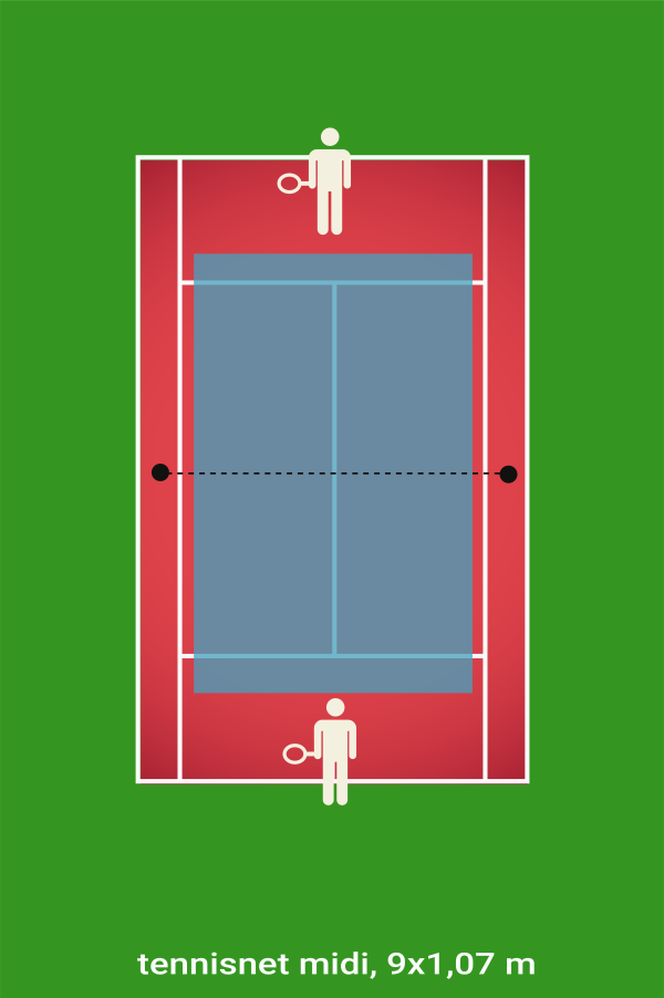 tennisnet klein veld ook dit koop je bij de Sportnettenshop