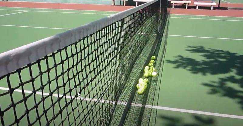 Tennis trainingskit tennisballen opvangen