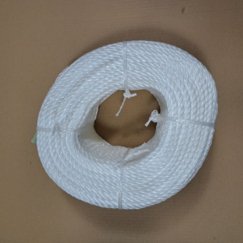 Wit geslagen touw van 6 mm, stevig en duurzaam