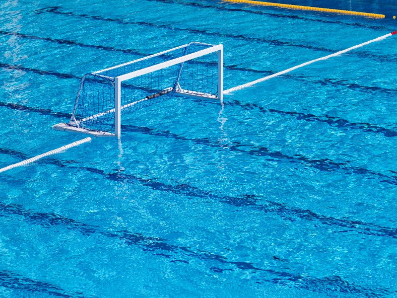 waterpolo doel in het zwembad