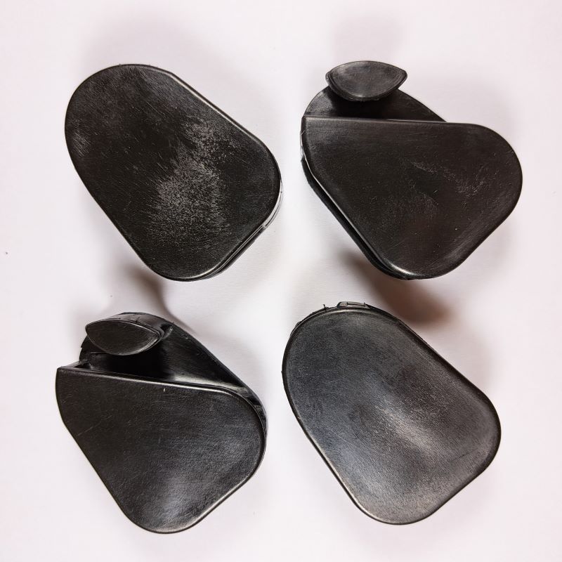 4 stuks touwklemmen voorzijde en achterzijde blok