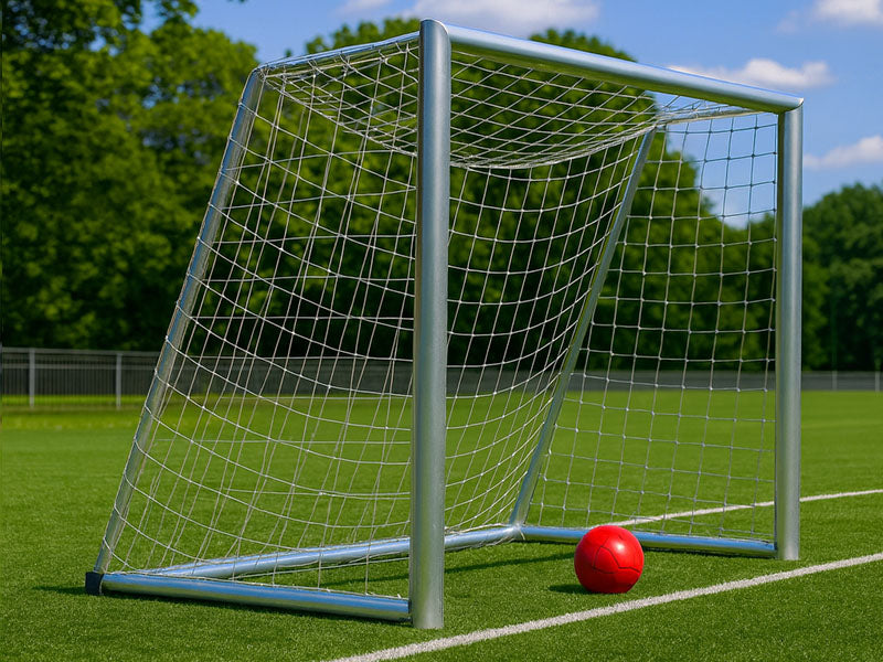 wit pupillen doelnet 5x2x1x1 met 4mm draad dikte en maaswijdte 120mm 