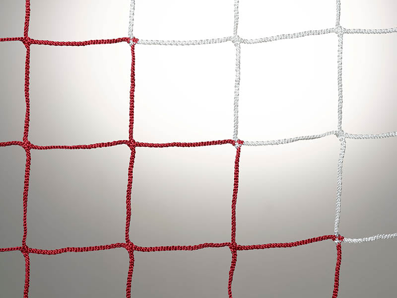 close-up van wit en rood net