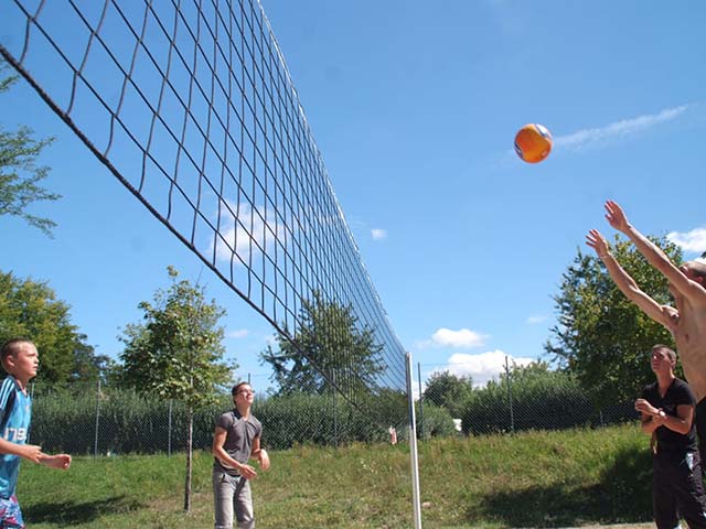 volleybalnet voor recreatiedoeleinden